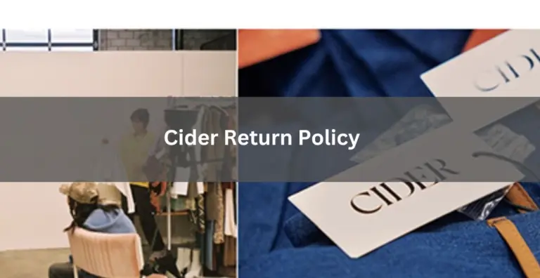 Cider Return Policy